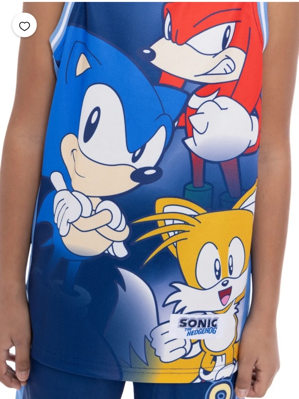 Sonic The Hedgehog Blue Kids Matching Set - Tank & Shorts - Picture 7 of 7